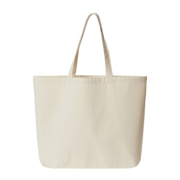 Jumbo Recycled Midweight Gusseted Canvas Tote Thumbnail