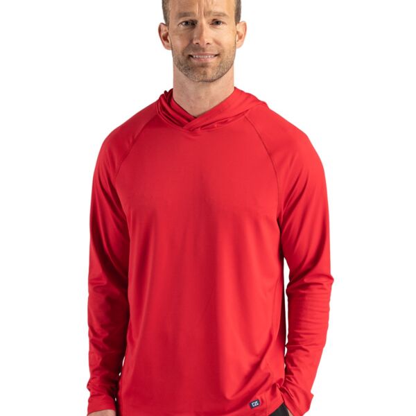 Cutter & Buck Prospect Recycled Featherlight Stretch Mens Hooded Pullover Thumbnail